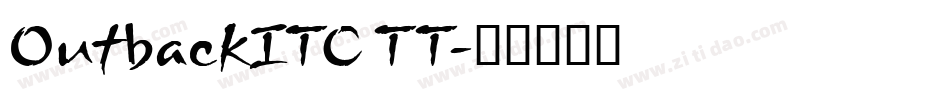 OutbackITC TT字体转换
